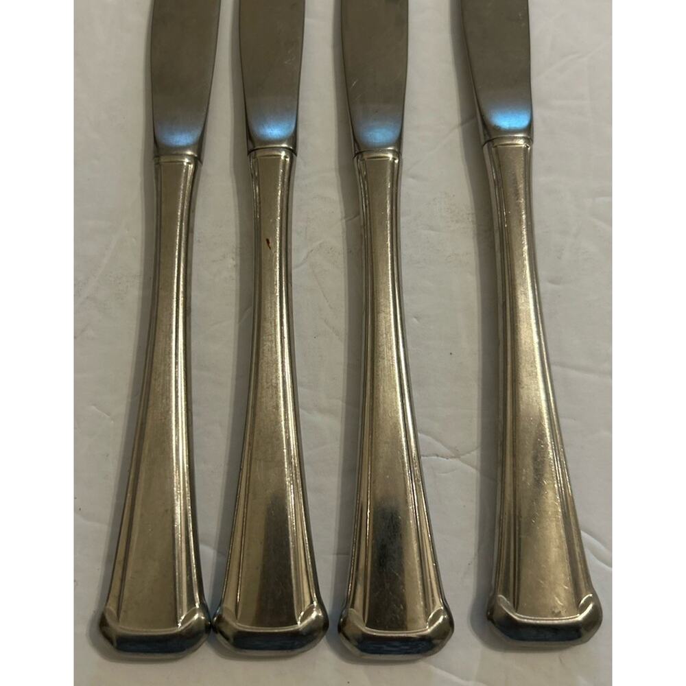 Vtg Oneida Maestro St Leger Aberdeen Stainless Flatware Dinner Knives Set Of 4